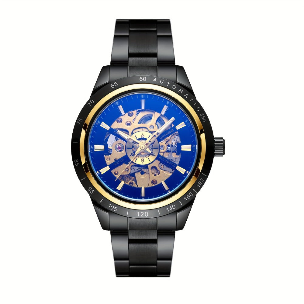 Men's Watch - 's Automatic Skeleton | Self-Winding Mechanical Wristwatch with Open Heart - product detail view 4