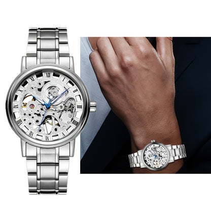 Men's Watch - 's Automatic Skeleton | Self-Winding Mechanical Wristwatch with Open Heart - product detail view 11