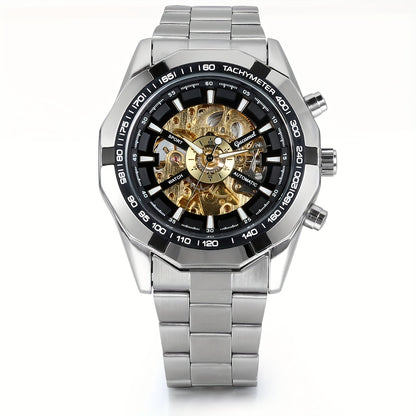 Men's Watch - 's Automatic Skeleton | Self-Winding Mechanical Wristwatch with Open Heart - product detail view 13