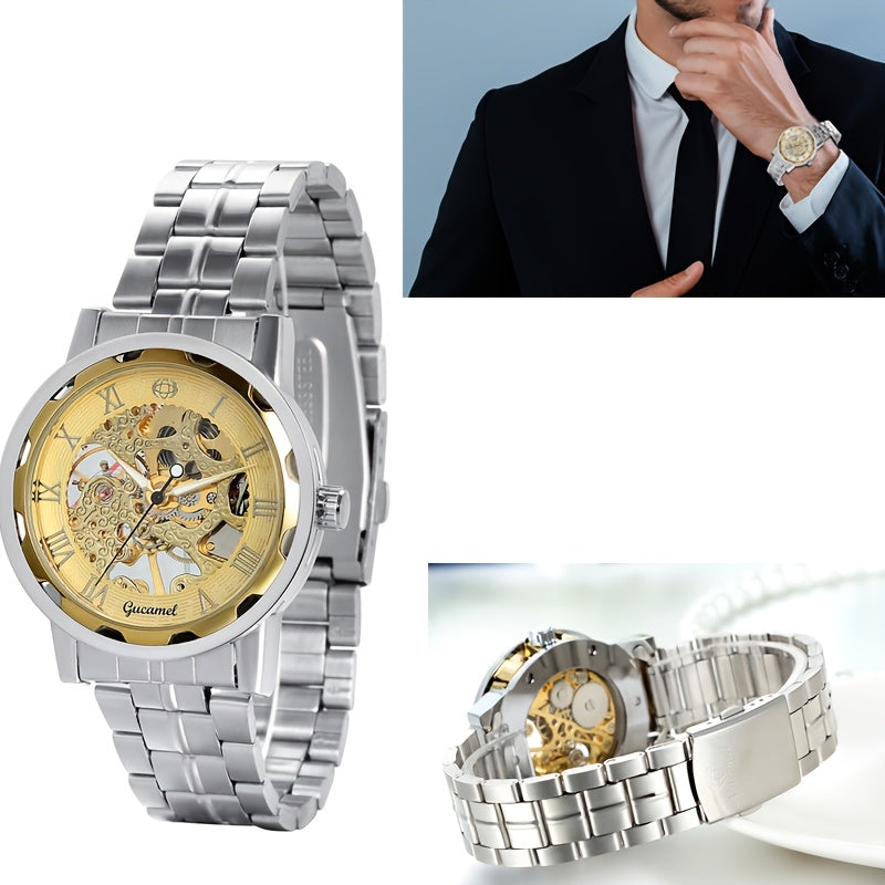 Men's Watch - 's Automatic Skeleton | Self-Winding Mechanical Wristwatch with Open Heart - product detail view 17