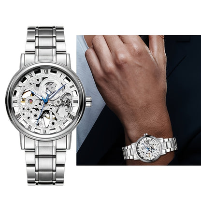 Men's Watch - 's Automatic Skeleton | Self-Winding Mechanical Wristwatch with Open Heart - product detail view 18