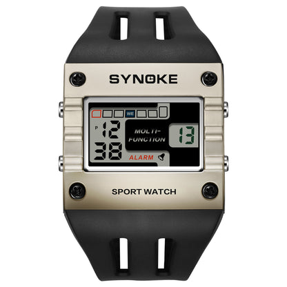 Men's Watch - 's Digital LED Rectangle Large Face, Easy-to-Read Display, Multifunctional - product detail view 7