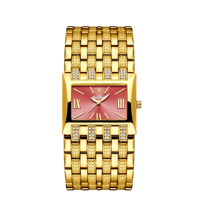 Men's Watch - 's Fashion Yalalusi Luminous Hands Rhinestone Dial Gold Silver Business - product detail view 12