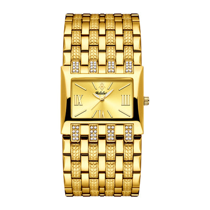 Men's Watch - 's Fashion Yalalusi Luminous Hands Rhinestone Dial Gold Silver Business - product detail view 19