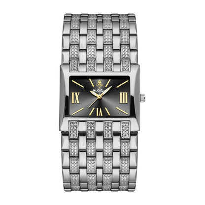 Men's Watch - 's Fashion Yalalusi Luminous Hands Rhinestone Dial Gold Silver Business - product detail view 22