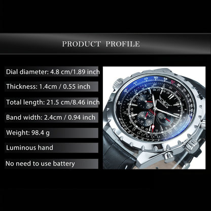 Men's Watch - 's Pilot Automatic Mechanical Multifunctional Sub-Dials, Week & 24H - product detail view 2