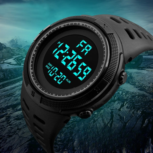 Men's Watch - 's Sport Chronograph Luminous Large Dial, Electronic Adventure Timepiece - main product view