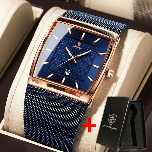 Men's Watch - 's Waterproof Fashion 3ATM Water Resistant, Stainless Steel Mesh Band - main product view
