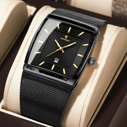 Men's Watch - 's Waterproof Fashion 3ATM Water Resistant, Stainless Steel Mesh Band - product detail view 4