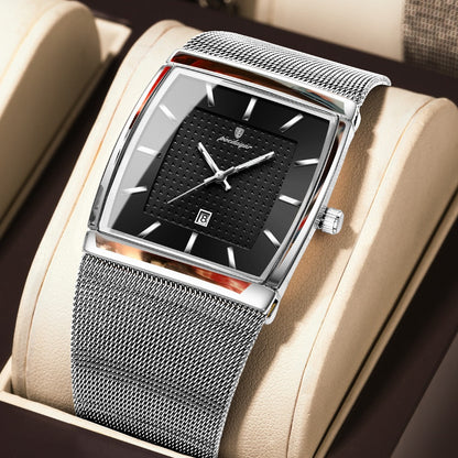 Men's Watch - 's Waterproof Fashion 3ATM Water Resistant, Stainless Steel Mesh Band - product detail view 10