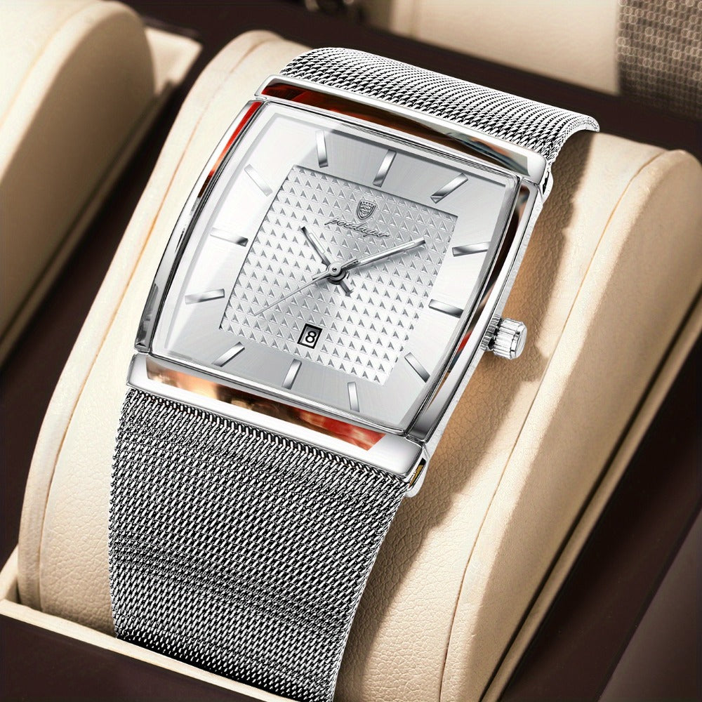 Men's Watch - 's Waterproof Fashion 3ATM Water Resistant, Stainless Steel Mesh Band - product detail view 26