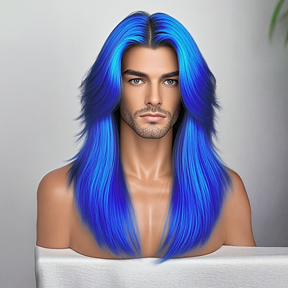 Women's Wig - Long Straight Layered for & Men - 28 Inch Glueless No Glue Heat Resistant - product detail view 18