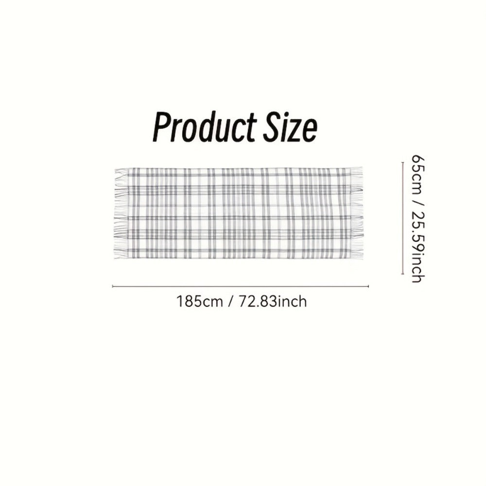 Scarf for Women - Floral Shawl for - Soft Imitation Cashmere Warm Fringe Blanket , Elegant - product detail view 4