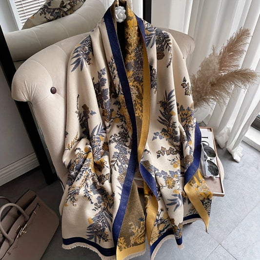 Scarf for Women - Pashmina Shawl for - Large Warm Wool Blend Wrap 72x25 Inch, All-Season - main product view