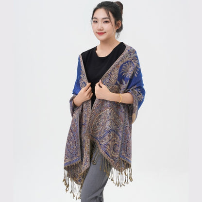 Scarf for Women - Pashmina Shawl for Thick Paisley Phoenix Tail Pattern Warm Wrap Large Soft - product detail view 41