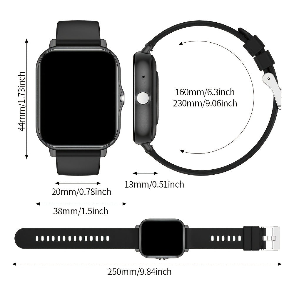 Smart Watch for Men - with Bluetooth Calling 1.83" Large Screen Fitness Tracker, Music Control - product detail view 2