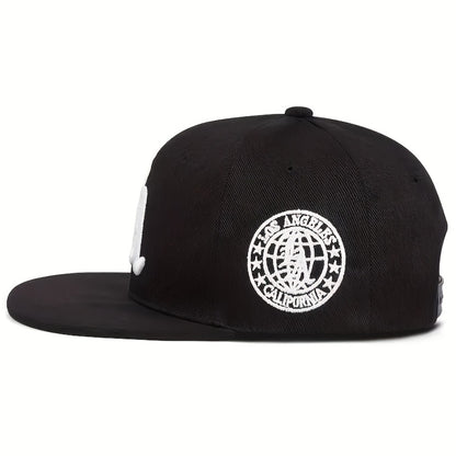 Snapback Hat - Set of 4 LA Embroidered Flat Brim Baseball Caps for Men & Women - product detail view 4