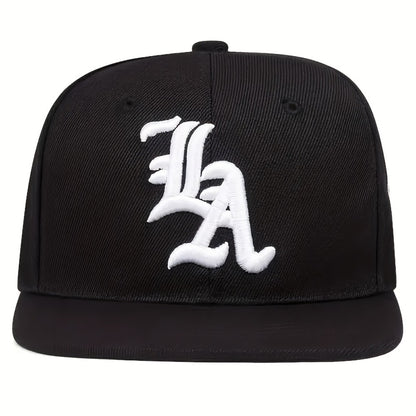 Snapback Hat - Set of 4 LA Embroidered Flat Brim Baseball Caps for Men & Women - product detail view 6