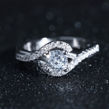 Stackable Rings for Women - 925 Sterling Silver Ring Hypoallergenic Celestial Hollow Star Moon Band - product detail view 6