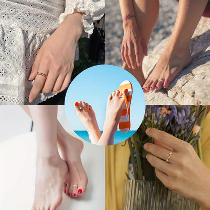 Stackable Rings for Women - 925 Sterling Silver Ring Set 4pcs Adjustable Open Toe Daisy Flower CZ - product detail view 4