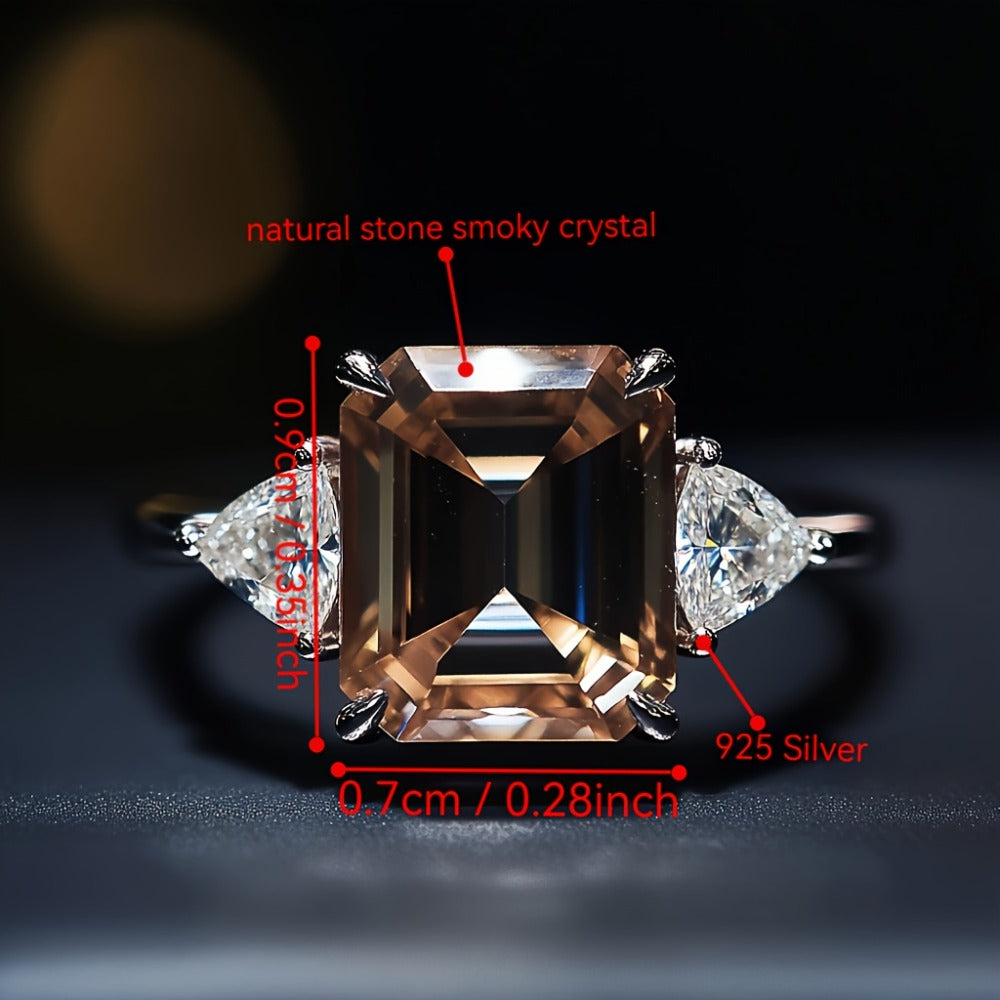 Stackable Rings for Women - 925 Sterling Silver Ring Set 3 Carat Synthetic CZ Luxurious Festive Design - product detail view