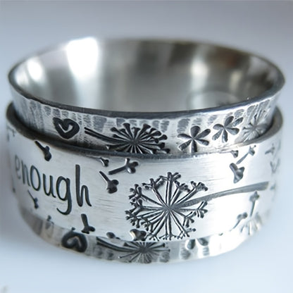 Stackable Rings for Women - Men's Ring Set of 4 - Classic Retro Vintage Pattern , Luxury Gentleman - product detail view 4