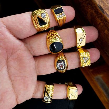 Stackable Rings for Women - Men's Set 20Pcs Assorted Styles & Sizes Fashion Classic Couple Bulk Pack - product detail view 4