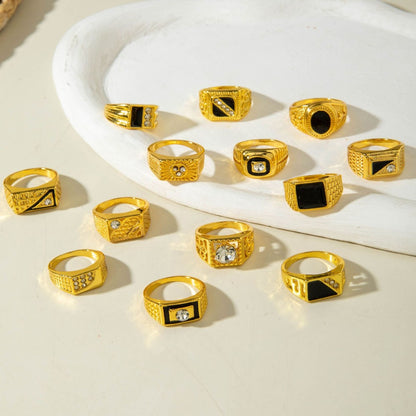 Stackable Rings for Women - Men's Set 20Pcs Assorted Styles & Sizes Fashion Classic Couple Bulk Pack - product detail view 7