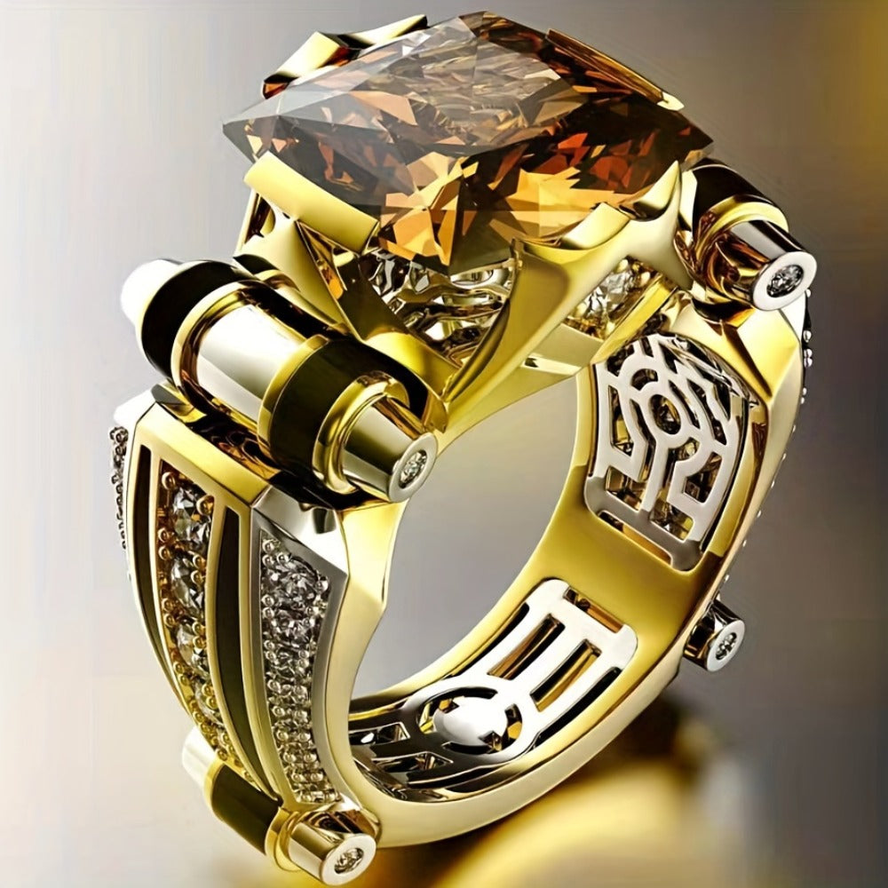 Stackable Rings for Women - Men's Set 4pcs - Luxury Gentleman Stacking for Men, Elegant Wedding - product detail view 3