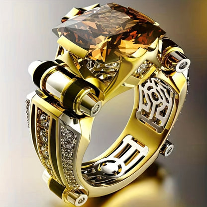 Stackable Rings for Women - Men's Set 4pcs - Luxury Gentleman Stacking for Men, Elegant Wedding - product detail view 3
