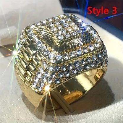 Stackable Rings for Women - Men's Set of 4 - Luxury Business Signet for Men, Wedding & Engagement - product detail view 8