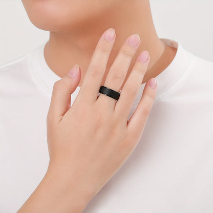 Stackable Rings for Women - Silicone Wedding for Men 7 Pack - 8mm Wide Breathable Step Edge Sport - product detail view 4