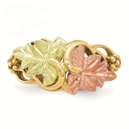 Stackable Rings for Women - Stainless Steel Leaf Ring Set 4 Pieces Exquisite Nature-Inspired for - product detail view 7
