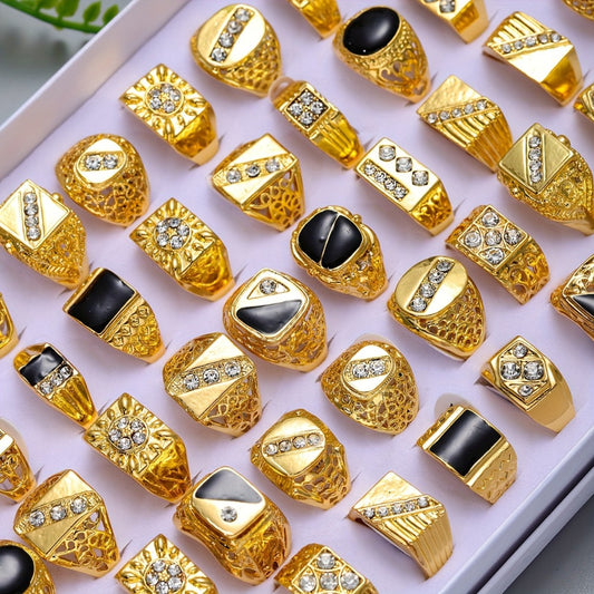 Stackable Rings for Women - Vintage Ring Set 20pcs for Men & - Bulk Mixed Styles Retro Fashion - main product view