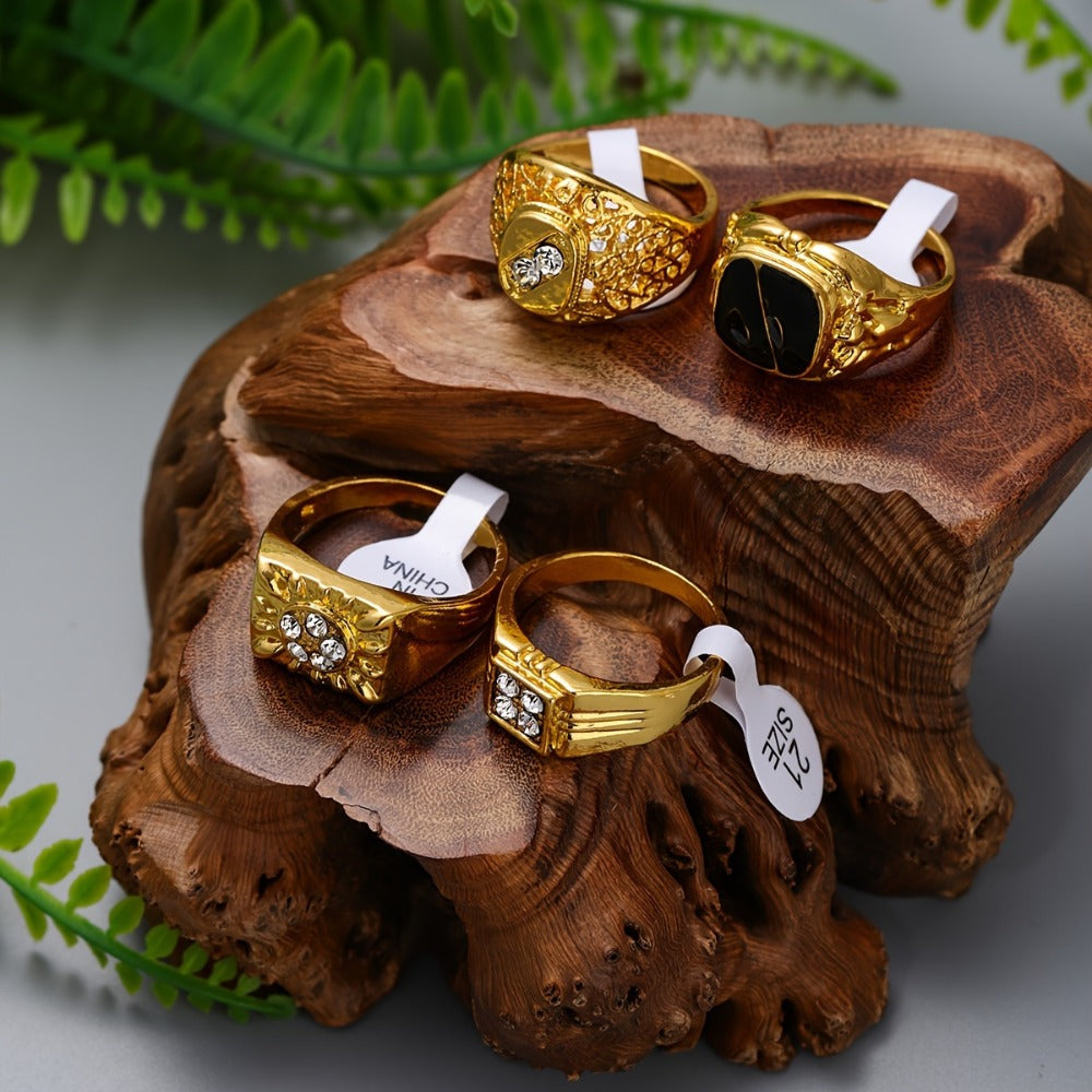 Stackable Rings for Women - Vintage Ring Set 20pcs for Men & - Bulk Mixed Styles Retro Fashion - product detail view 4