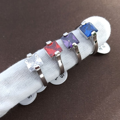 Stackable Rings for Women - Zirconia Geometric Ring Set 25pcs Shimmering in Gold & Silver, Multi-Color - product detail view