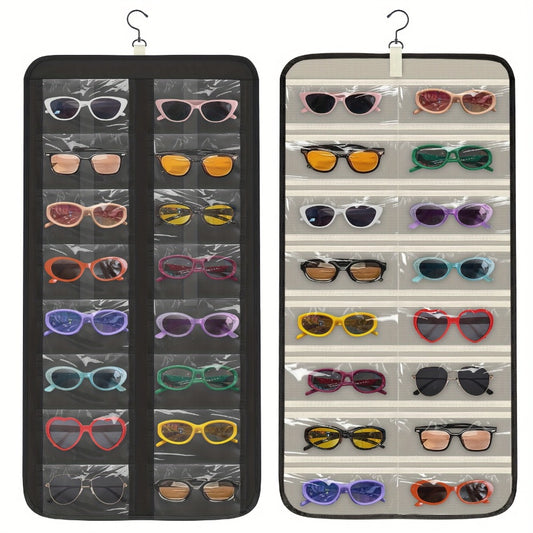 Storage Organizer - Hanging Glasses 32 Slots Wall Mounted Sunglasses Holder Double Sided 360 - main product view