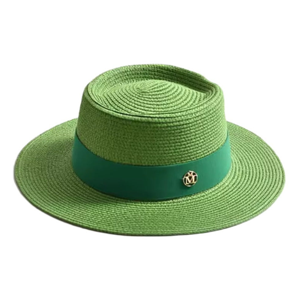 Straw Hats - Fedora Hat Foldable Sun Hat for Women Men - Beach Vacation Jazz Hat - product detail view 4