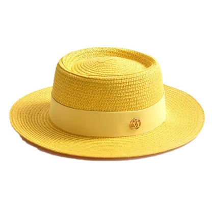 Straw Hats - Fedora Hat Foldable Sun Hat for Women Men - Beach Vacation Jazz Hat - product detail view 8