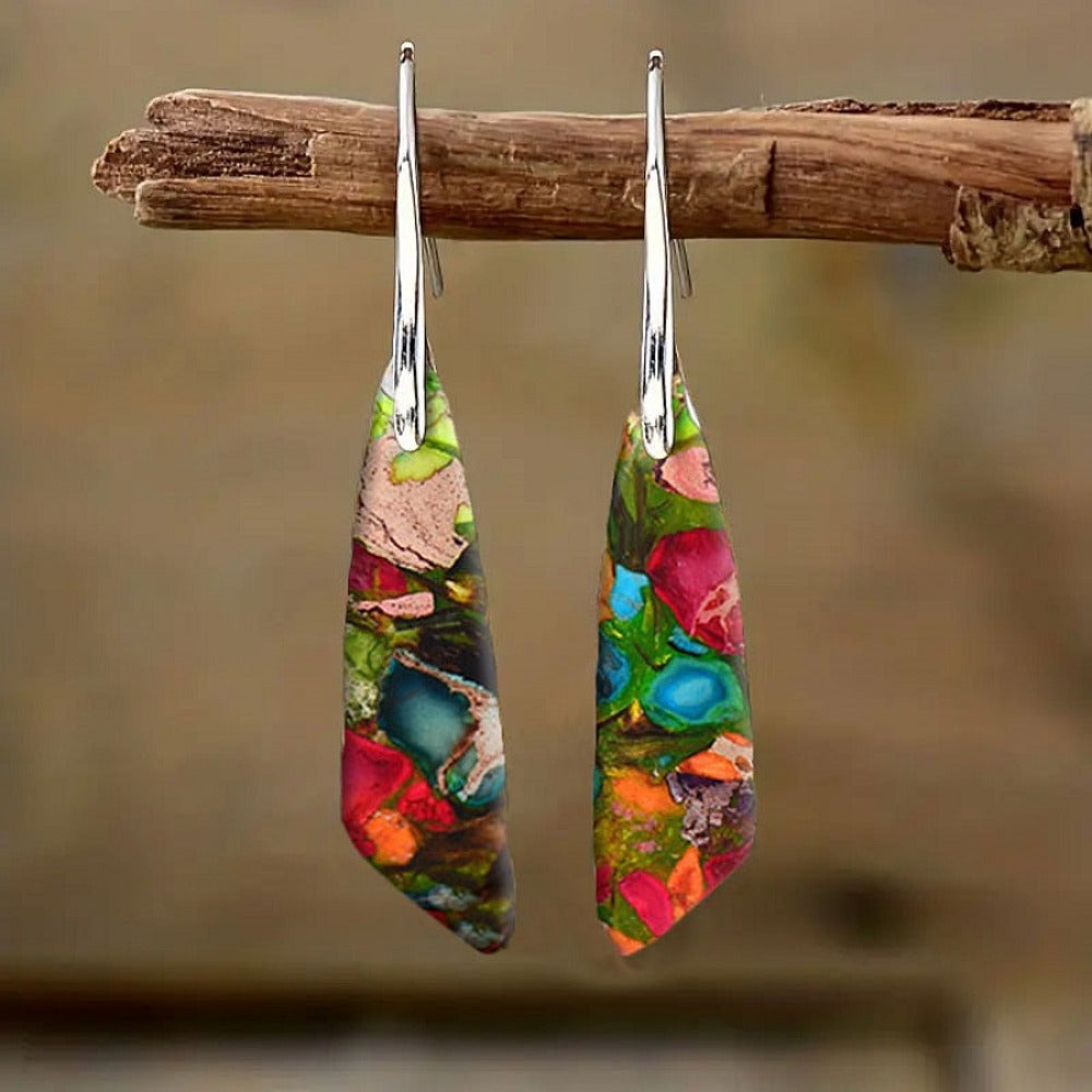 Stud Earrings for Women - Earring Set 8 Pairs Elegant Mixed Style Hoop Drop for Silver Fashion - product detail view 7