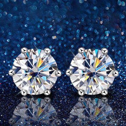 Stud Earrings for Women - Moissanite for S925 Sterling Silver 0.5CT 1CT 2CT 3CT Diamond Alternative - product detail view 9