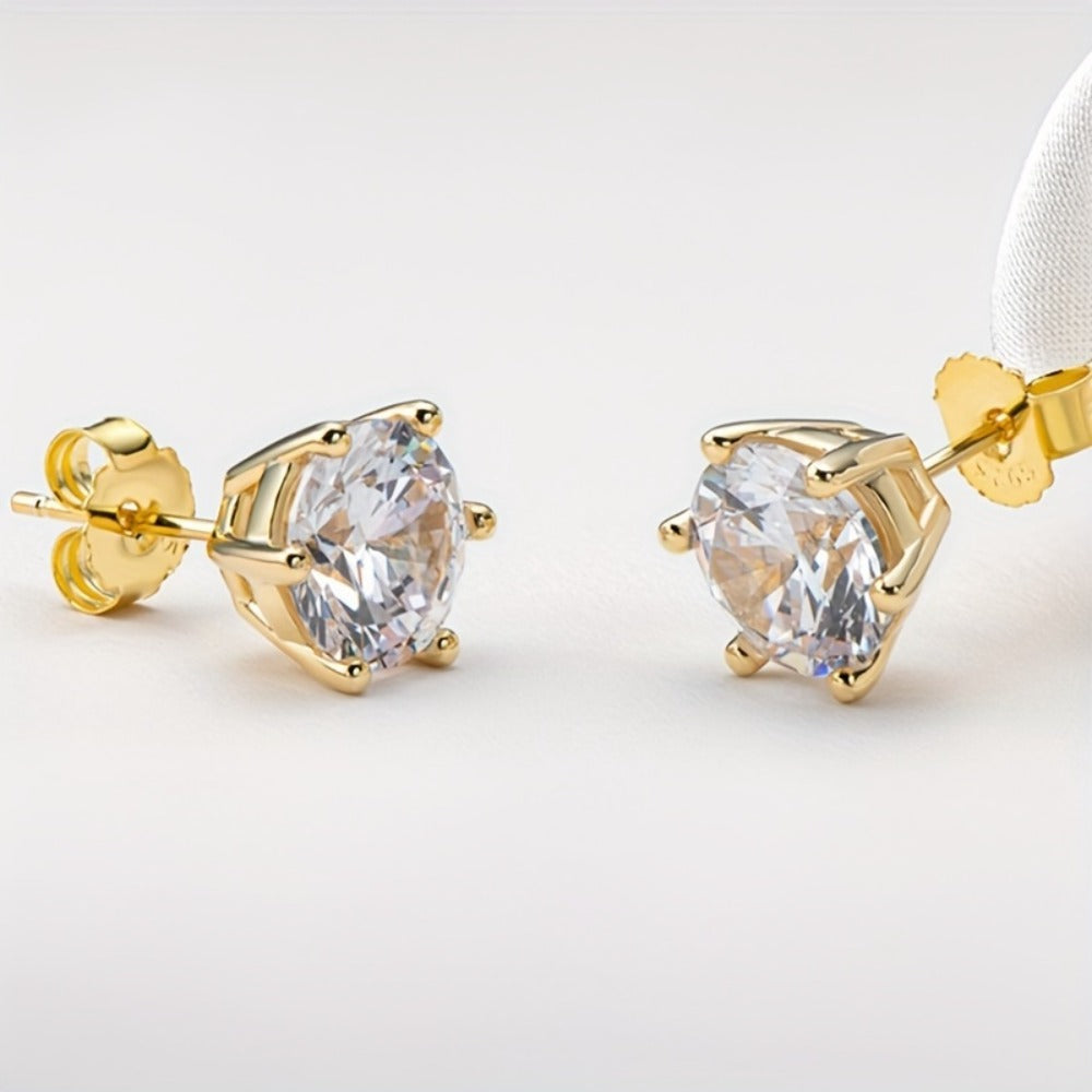 Stud Earrings for Women - Moissanite for S925 Sterling Silver 0.5CT 1CT 2CT 3CT Diamond Alternative - product detail view 13