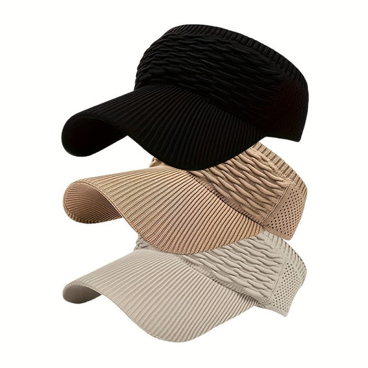 Sun Hat - 3-Pack for Women Elastic Open Top Ponytail Outdoor UV Protection Beach - main product view