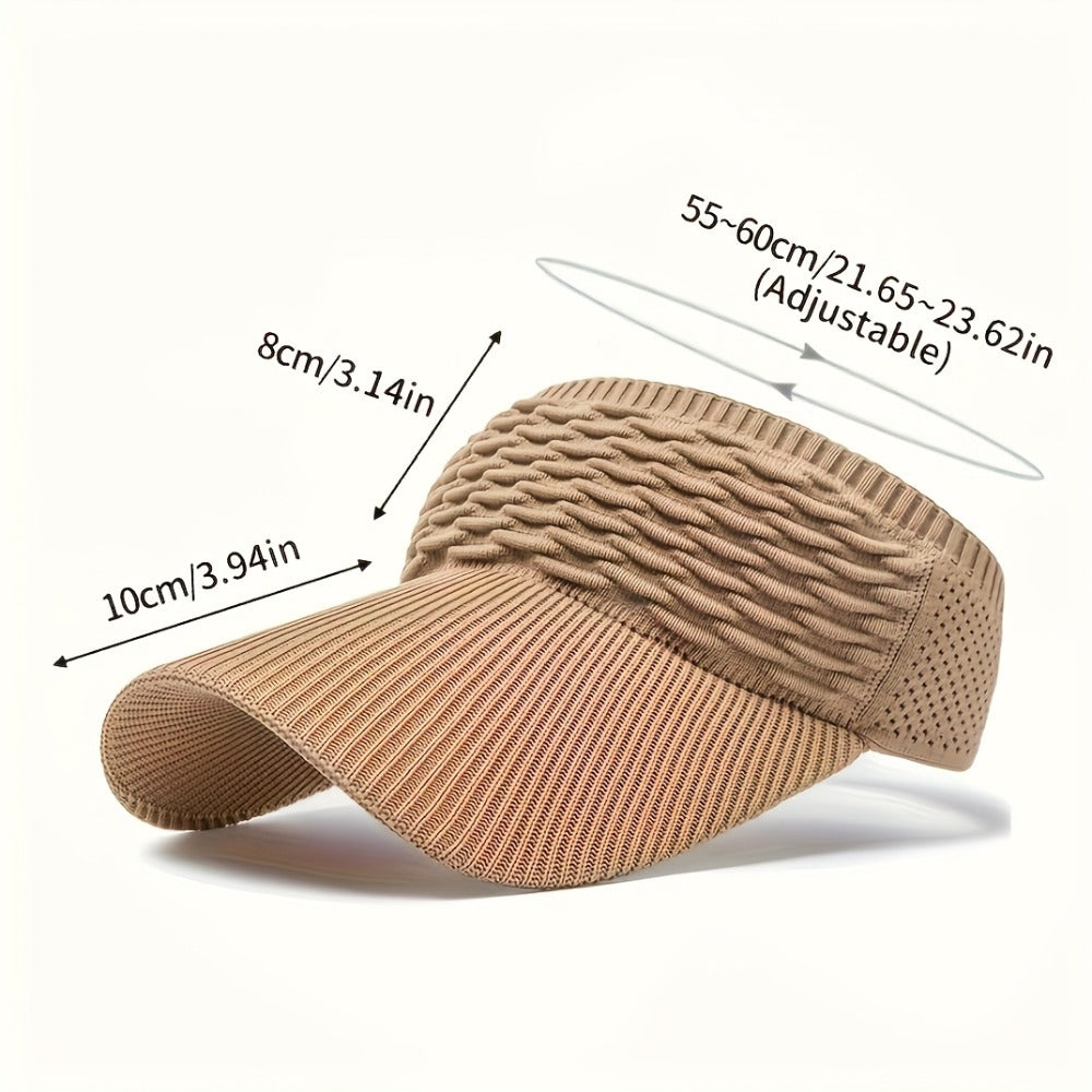 Sun Hat - 3-Pack for Women Elastic Open Top Ponytail Outdoor UV Protection Beach - product detail view 6
