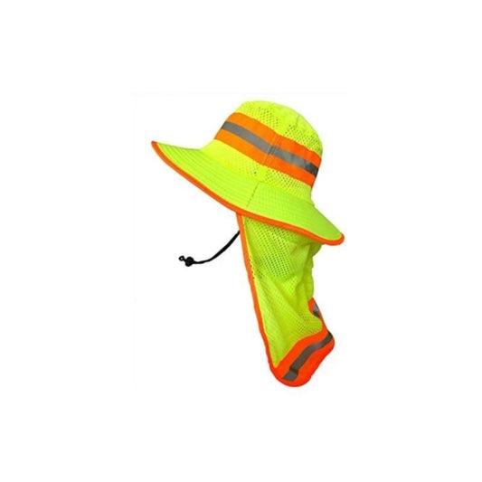 Sun Hat - Boonie Wide Brim with Neck Flap High Visibility Reflective Strips UV - main product view