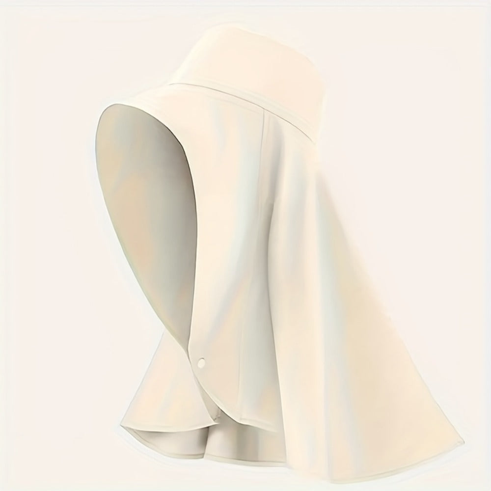 Sun Hat - Women Wide Brim with Neck Cover Foldable UPF Beach Cap Lightweight - product detail view 4