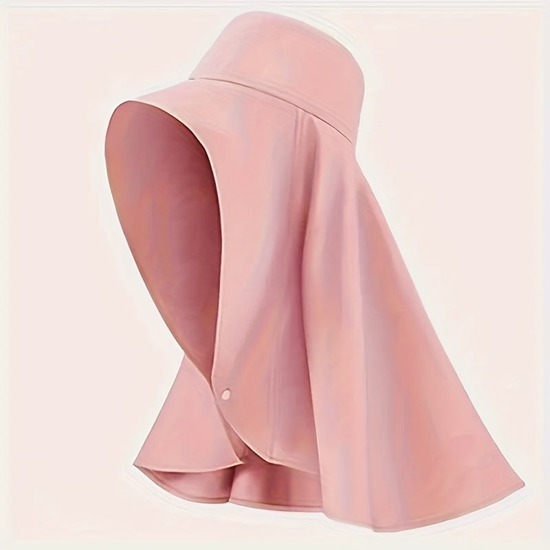Sun Hat - Women Wide Brim with Neck Cover Foldable UPF Beach Cap Lightweight - product detail view 11