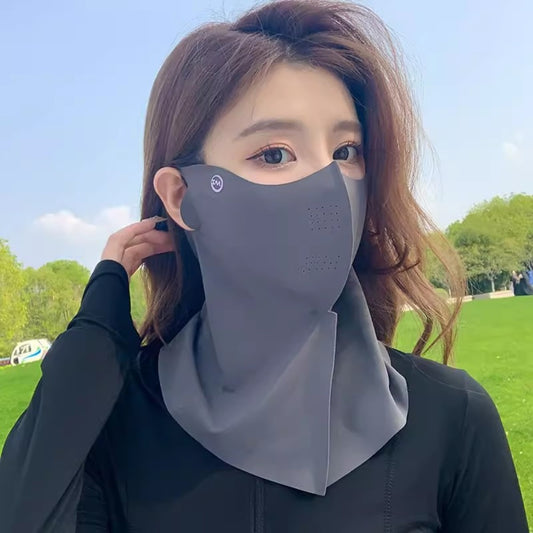 Sun Protection Mask - Face Women 2-in-1 Full Face Neck Cover Breathable UV Shield Outdoor - main product view