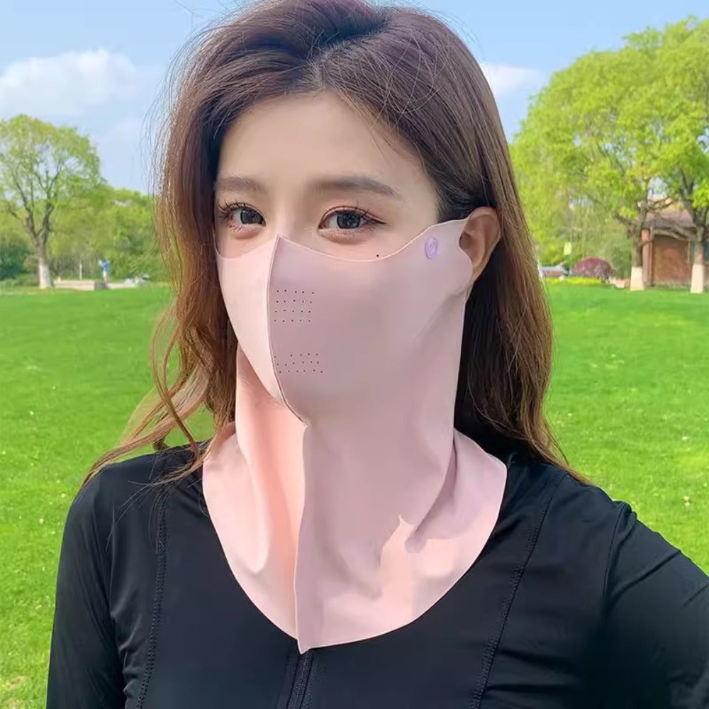 Sun Protection Mask - Face Women 2-in-1 Full Face Neck Cover Breathable UV Shield Outdoor - product detail view 8