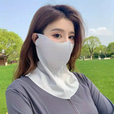 Breathable neck guard-light gray